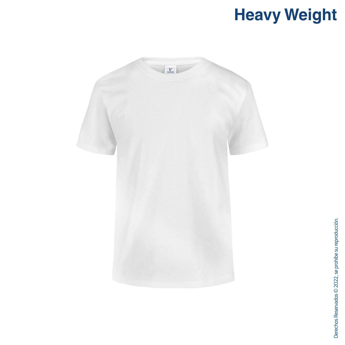 PLAYERA YAZBEK J0300 BLANCOS PLAYERA PESO COMPLETO CUELLO REDONDO MANG
