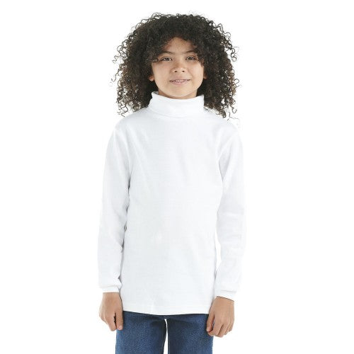Playera Blanca Cuello Playeras De Cuello De Tortuga Para Niños