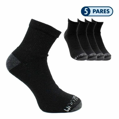 TINES FRUIT OF THE LOOM C7243 TIN ANKLE CAB UNI NEGRO - OXFORD PAQ 5