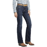 PANTALON WRANGLER 112373580 JEANS HIGH RISE CORTE BOTA BORDADO DAMA