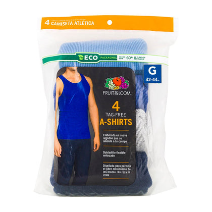 CAMISETA FRUIT OF THE LOOM BL261CM CAMISETA ATLETICA A-SHIRTS 4 PK