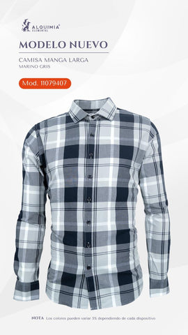 CAMISA ALQUIMIA 11079407 CAMISA CUADROS ML CAB