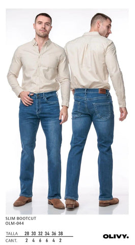 PANTALON OLIVY OLM-044 PANTALON SLIM BOOTCUT CABALLERO