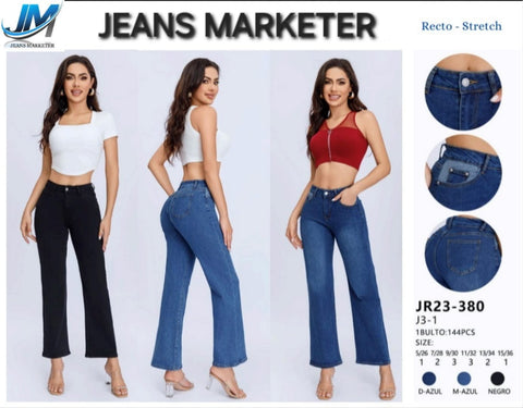 PANTALON JEANS MARKETER JR23-380 PANTALON DAMA CAMPANA