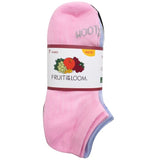 TINES FRUIT OF THE LOOM K0268 TIN NO SHOW DAMA Colores acanalado sin felpa UNI PAQ. 7