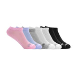 TINES FRUIT OF THE LOOM K0268 TIN NO SHOW DAMA Colores acanalado sin felpa UNI PAQ. 7