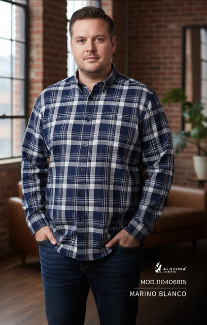 CAMISA ALQUIMIA 110406815 CAMISA CUADROS CAB EXTRAS