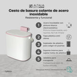 BOTE ALTALIA-DECO-HOME KBS003-5BCO BOTE DE BASURA