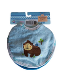 BABERO MI PRIMER REGALO G-91139 BABEROS 2 PACK DE TOALLA CHICOS CON IMPRESION BASICO