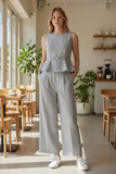 CONJUNTO YIMAI MY1015 COORDINADO BLUSA TANK PANTALON DAMA