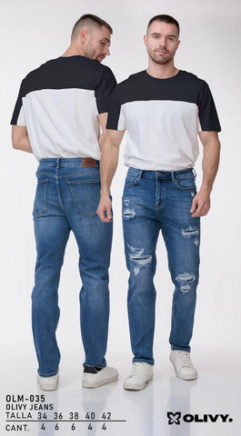 PANTALON OLIVY OLM-035 PANTALON ROTO CABALLERO