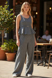 CONJUNTO YIMAI MY1015 COORDINADO BLUSA TANK PANTALON DAMA