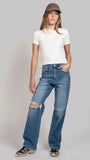 PANTALON BALAM BL7704 PANTALON WIDE LEG ROTO DAMA