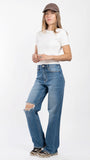 PANTALON BALAM BL7704 PANTALON WIDE LEG ROTO DAMA