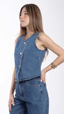 CHALECO BALAM BL7432 CHALECO MEZCLILLA DAMA