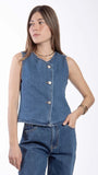 CHALECO BALAM BL7432 CHALECO MEZCLILLA DAMA