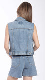 CHALECO BALAM BL7433 CHALECO MEZCLILLA DAMA