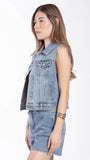 CHALECO BALAM BL7433 CHALECO MEZCLILLA DAMA