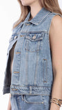 CHALECO BALAM BL7433 CHALECO MEZCLILLA DAMA
