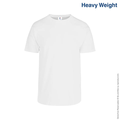 C0300 BLANCOS EEEG PLAYERA PESO COMPLETO CUELLO REDONDO MANGA CORTA PARA CABALLERO 195 GR/M2 CHIFON 100% ALGODON BASICO