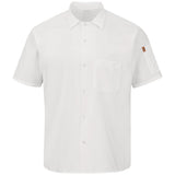 CAMISA RED KAP 502XWH M SS COOK SHIRT W/ MIMIX AND OB