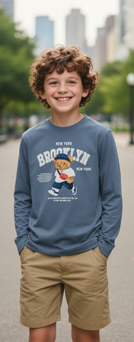 PLAYERA ACTION GEAR 878IW BLUSA NIÑO NL