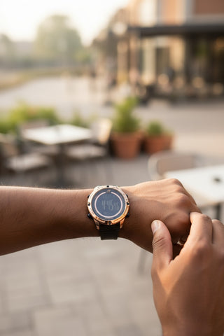 RELOJ NUNORDIC INU200167 Reloj Nu Nordic Digital con Correa de Metal Color Negro/Dorado para Hombre