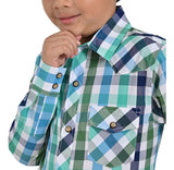 CAMISA YALE 03-5041-VQ03 CAMISA VAQUERA CUADROS NIÑO