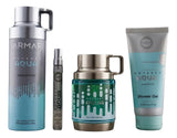 PERFUME ARMAF CLUB 104109 ODYSSEY AQUA + MINIATURA DE 10ML + BODY SPRAY EDP SET CABALLERO 105ML