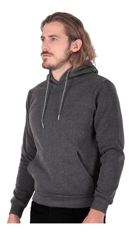 SUDADERA GIOVANNI GALI DAVE GRIS OSCURO BMM25991 SUDADERA CERRADA CANGURERA GORRO