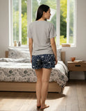 PIJAMA TOPS&BOTTOMS 26421 T&B DAM OI24 MIDNIGHT MC/SHORT
