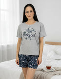 PIJAMA TOPS&BOTTOMS 26421 T&B DAM OI24 MIDNIGHT MC/SHORT