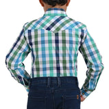 CAMISA YALE 03-5041-VQ03 CAMISA VAQUERA CUADROS NIÑO