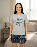 PIJAMA TOPS&BOTTOMS 26421 T&B DAM OI24 MIDNIGHT MC/SHORT