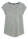 BLUSA PUMA 52032048 DAM PERFORMANCE HEATHER CAT TEE W BOLD