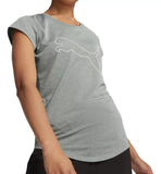 BLUSA PUMA 52032048 DAM PERFORMANCE HEATHER CAT TEE W BOLD