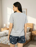 PIJAMA TOPS&BOTTOMS 26421 T&B DAM OI24 MIDNIGHT MC/SHORT