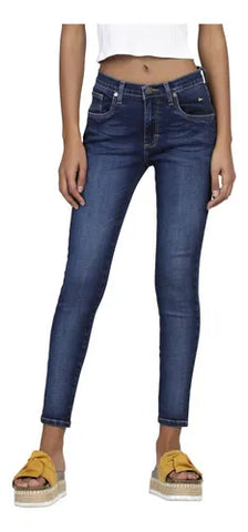 PANTALON LEE 03502ZM52 PANTALON DAMA SKINNY CINTURA ALTA BASICO