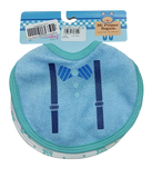 BABERO MI PRIMER REGALO G-91139 BABEROS 2 PACK DE TOALLA CHICOS CON IMPRESION BASICO