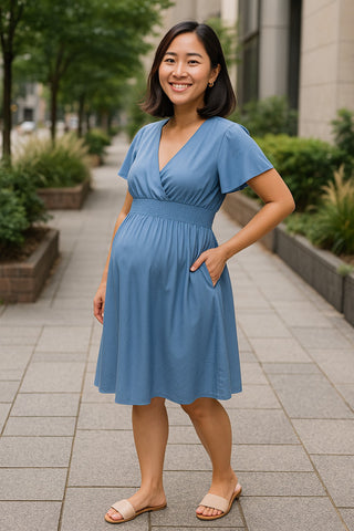 OI24-10  VESTIDO MATERNIDAD