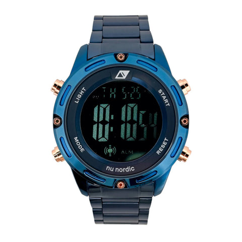 RELOJ NUNORDIC INU200166 Reloj Nu Nordic Digital con Correa de Metal Color Azul para Hombre