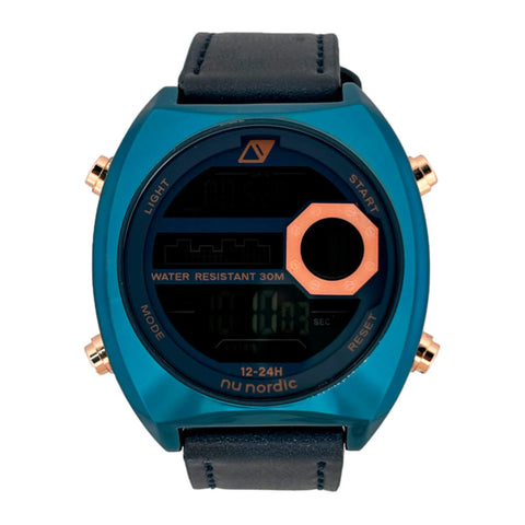 RELOJ NUNORDIC INU200178 Reloj Nu Nordic Digital con Correa de Tactopiel Color Azul para Hombre