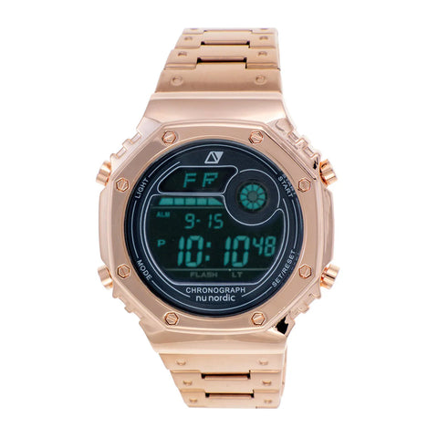 RELOJ NUNORDIC INU200088 Reloj Digital Octagonal Metal Plata