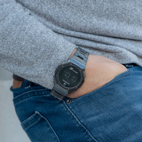 RELOJ NUNORDIC iNU0025902 Reloj Digital nunordic color negro octagonal estencible metal caballero