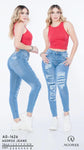 PANTALON AGORSS - ARGOSS AG-1626 PANTALON SKINNY ROTO DAMA