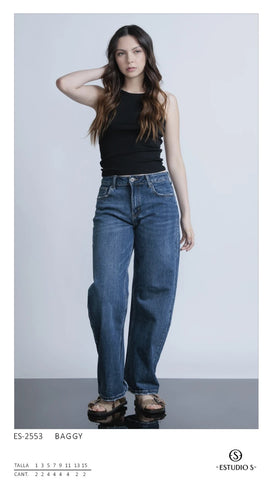 PANTALON ESTUDIOS ES-2553 PANTALON BAGGY DAMA