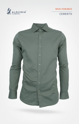 CAMISA ALQUIMIA 11083803 CAMISA LISA SIN BOLSAS ML