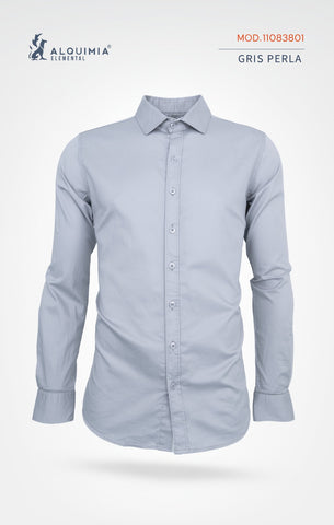 CAMISA ALQUIMIA 11083801 CAMISA LISA SIN BOLSAS ML