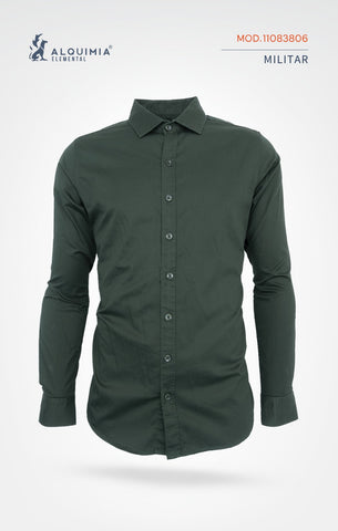 CAMISA ALQUIMIA 11083806 CAMISA LISA SIN BOLSAS ML