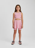 CONJUNTO DEPORTIVO 13528 CONJUNTO BLUSA SM FALDA SHORT NIÑA